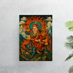 Guru Rinpoche subduing mountain demons poster 7