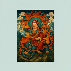 Guru Rinpoche subduing mountain demons poster 8