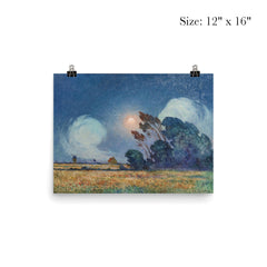 Gust of Wind with Setting Sun by Ferdinand du Puigaudeau poster 3