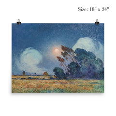Gust of Wind with Setting Sun by Ferdinand du Puigaudeau poster 5
