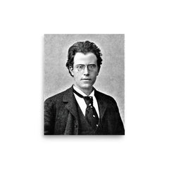 Gustav Mahler poster on a plain backdrop in size 8"x10".