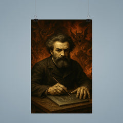 Gustave Doré infernal engraver portrait poster 9
