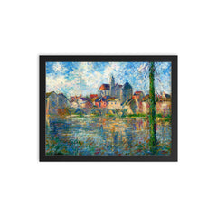 Gustave Loiseau Painting framed print on a plain backdrop in size 12"x16".