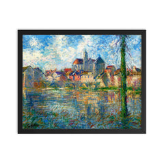 Gustave Loiseau Painting framed print on a plain backdrop in size 16"x20".