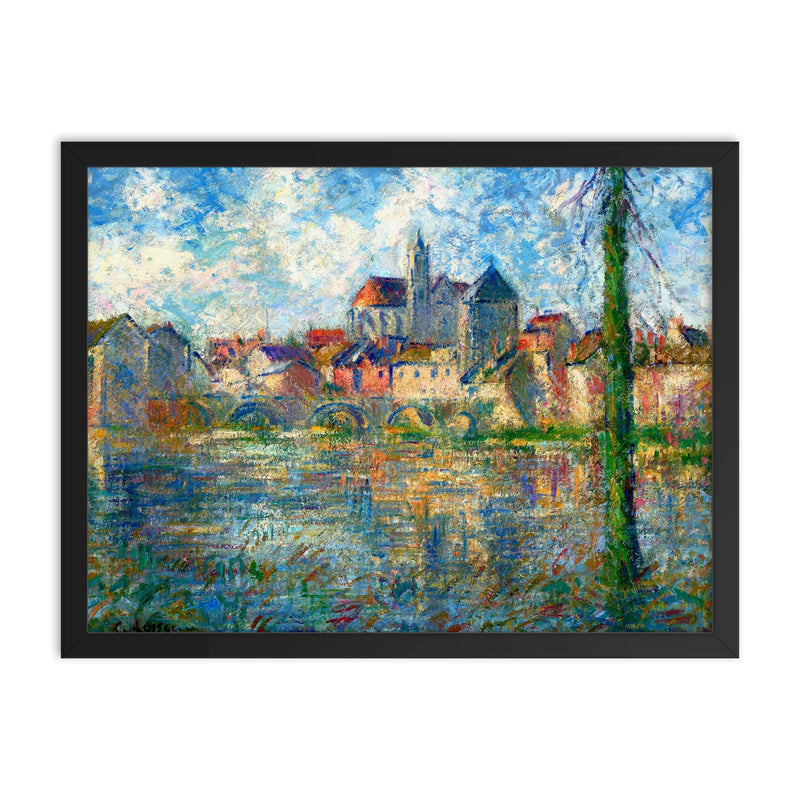 Gustave Loiseau Painting framed print on a plain backdrop in size 18
