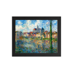 Gustave Loiseau Painting framed print on a plain backdrop in size 8"x10".