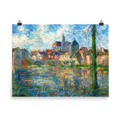 Gustave Loiseau Painting poster on a plain backdrop in size 8"x10".