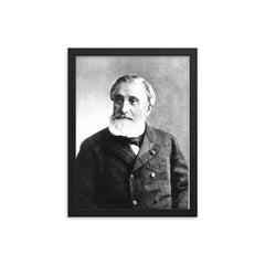 Gustave Moynier framed print on a plain backdrop in size 12"x16".