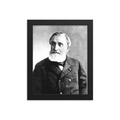 Gustave Moynier framed print on a plain backdrop in size 8"x10".