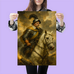 Gustavus Adolphus amid cannon smoke at Lützen poster 3