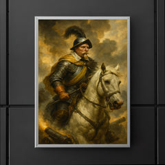 Gustavus Adolphus amid cannon smoke at Lützen poster 5