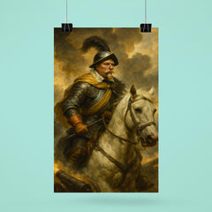Gustavus Adolphus amid cannon smoke at Lützen poster 6