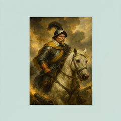 Gustavus Adolphus amid cannon smoke at Lützen poster 8