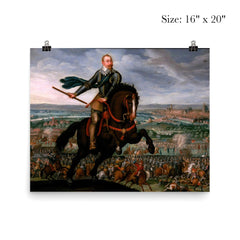 Gustavus Adolphus at the Battle of Breitenfeld by Johann Jakob Walther, 1632 poster 2