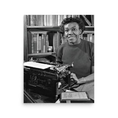 Gwendolyn Brooks poster on a plain backdrop in size 16"x20".