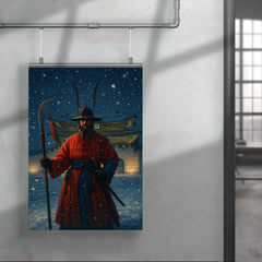 Gyeongbokgung night watch in snowfall poster 4