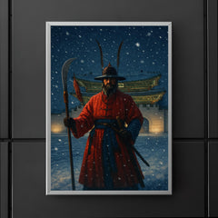 Gyeongbokgung night watch in snowfall poster 5