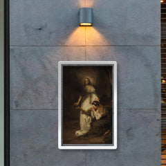 Hagar and the Angel by Carel Fabritius poster 2