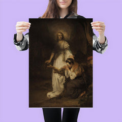 Hagar and the Angel by Carel Fabritius poster 3