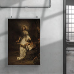 Hagar and the Angel by Carel Fabritius poster 4