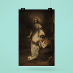 Hagar and the Angel by Carel Fabritius poster 6