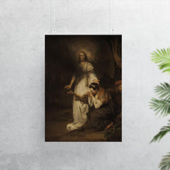 Hagar and the Angel by Carel Fabritius poster 7