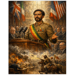 Haile Selassie before the League of Nations jigsaw puzzle