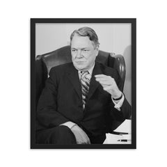 Hale Boggs framed print on a plain backdrop in size 16"x20".