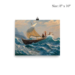 Halfway Across the Fjord by Johan Christian Dahl poster 4