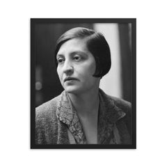 Halide Edip Adivar framed print on a plain backdrop in size 16"x20".