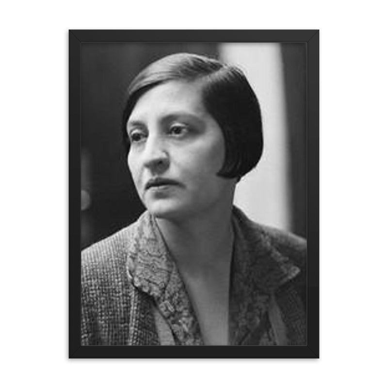 Halide Edip Adivar framed print on a plain backdrop in size 18