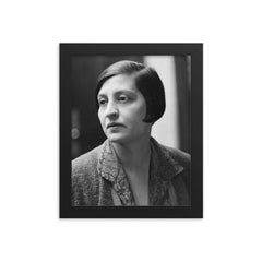 Halide Edip Adivar framed print on a plain backdrop in size 8"x10".