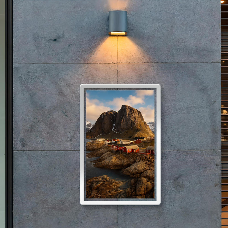 Hamnoy and Reinefjord Peaks Lofoten Norway poster 2