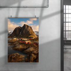 Hamnoy and Reinefjord Peaks Lofoten Norway poster 4