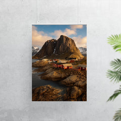 Hamnoy and Reinefjord Peaks Lofoten Norway poster 7