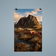 Hamnoy and Reinefjord Peaks Lofoten Norway poster 9