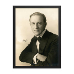 Hampton Del Ruth framed print on a plain backdrop in size 18"x24".