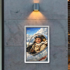 Hanna Reitsch in glider cockpit poster 2