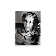 Hannah Arendt poster on a plain backdrop in size 12"x16".