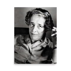 Hannah Arendt poster on a plain backdrop in size 18"x24".