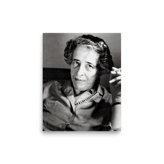 Hannah Arendt poster on a plain backdrop in size 8"x10".