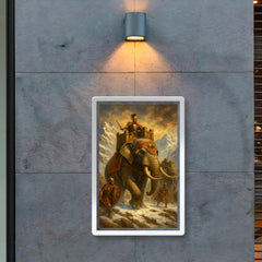 Hannibal Barca alpine war elephants poster 2