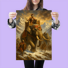 Hannibal Barca alpine war elephants poster 3