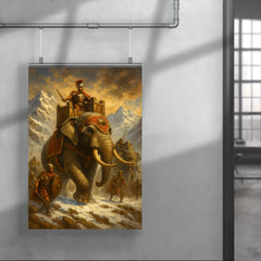 Hannibal Barca alpine war elephants poster 4