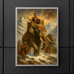 Hannibal Barca alpine war elephants poster 5