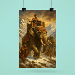 Hannibal Barca alpine war elephants poster 6