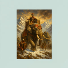 Hannibal Barca alpine war elephants poster 8