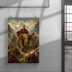 Hannibal crossing the Alps with elephants poster 4