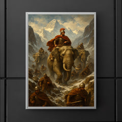 Hannibal crossing the Alps with elephants poster 5