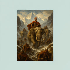Hannibal crossing the Alps with elephants poster 8